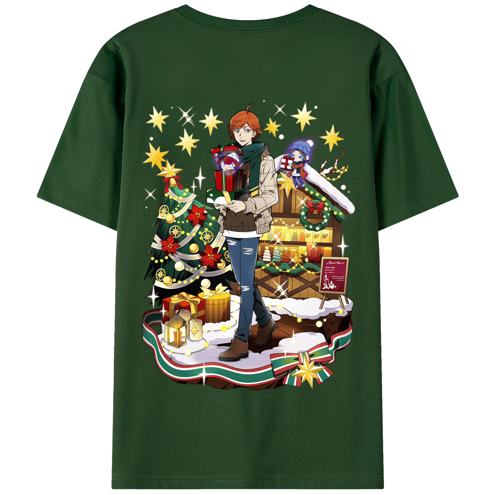 （画像用） 文豪ストレイドッグス Bungo Stray Dogs 綿100％半袖Tシャツ（背面プリント）